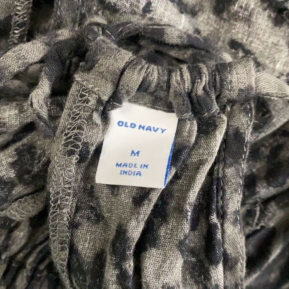 Old Navy Cheetah Grey Halter Tiered Maxi Dress - Picture 6 of 6